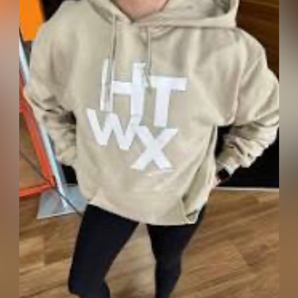 Tan HOTWORX Hoodie. Size Large.